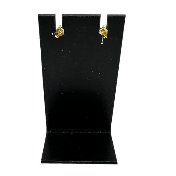 Christmas Tree Earrings Snowflake Crystal Accents Sparkly Holiday Costume Jewelr - Picture 4 of 11